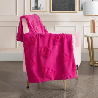 3D Faux Fur Throw Blanket