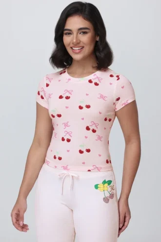 All over Cherry Baby Tee
