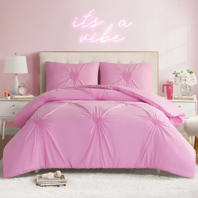 Amora Gathered Heart Comforter Set Amora Gathered Heart Comforter Set