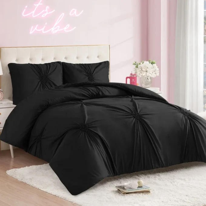 Amora Gathered Heart Comforter Set Amora Gathered Heart Comforter Set