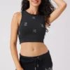 Angel Couture All over Small Bling Crop Tank Angel Couture All over Small Bling Crop Tank