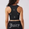 Angel Couture All over Small Bling Crop Tank Angel Couture All over Small Bling Crop Tank