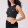 Angel Couture All over Small Bling Crop Tank Angel Couture All over Small Bling Crop Tank
