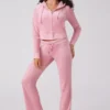 Angel Couture Big Bling Velour Track Pants Angel Couture Big Bling Velour Track Pants