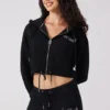 Angel Couture Cropped Fleece Hoodie Angel Couture Cropped Fleece Hoodie
