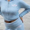 Angel Couture Knitwear Patch Hoodie Angel Couture Knitwear Patch Hoodie