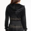 Aquarius Customizable Big Bling Velour Hoodie Aquarius Customizable Big Bling Velour Hoodie