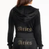 Aries Customizable Big Bling Velour Hoodie Aries Customizable Big Bling Velour Hoodie