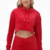 Big Bling High Low Cropped Hoodie Big Bling High Low Cropped Hoodie