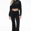 Big Bling High Low Cropped Hoodie Big Bling High Low Cropped Hoodie