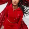 Big Bling High Low Cropped Hoodie Big Bling High Low Cropped Hoodie
