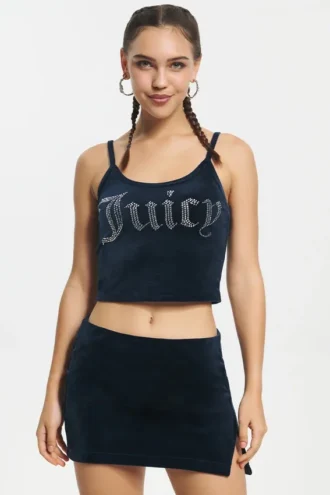 Big Bling Velour Tank Top