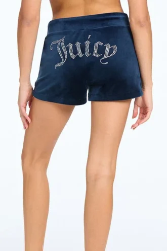 Big Bling Velour Track Shorts