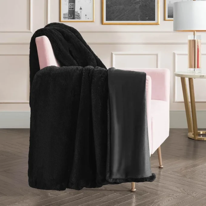 Big Fluffy Solid Faux Fur Blanket Big Fluffy Solid Faux Fur Blanket