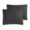Black Leopard Embossed Quilt Set Black Leopard Embossed Quilt Set