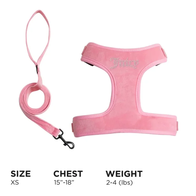 Bling Velour Pet Harness and Leash Set Bling Velour Pet Harness and Leash Set
