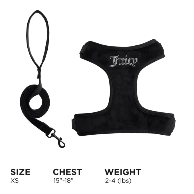Bling Velour Pet Harness and Leash Set Bling Velour Pet Harness and Leash Set