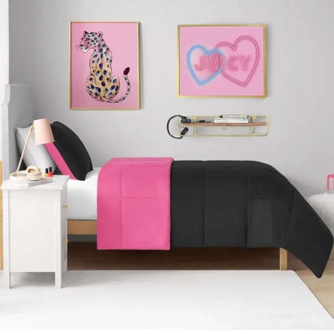 Box Stitch Reversible Comforter Set Box Stitch Reversible Comforter Set
