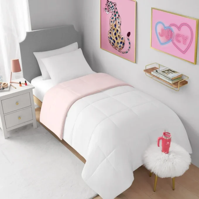 Box Stitch Reversible Comforter Set Box Stitch Reversible Comforter Set