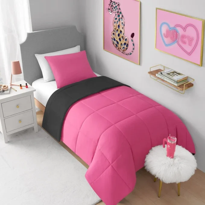 Box Stitch Reversible Comforter Set Box Stitch Reversible Comforter Set