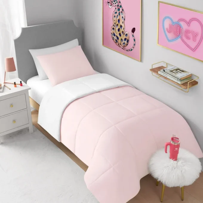 Box Stitch Reversible Comforter Set Box Stitch Reversible Comforter Set