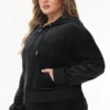 Bride Customizable Big Bling Velour Hoodie Bride Customizable Big Bling Velour Hoodie