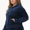 Bride Customizable Big Bling Velour Hoodie Bride Customizable Big Bling Velour Hoodie
