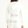 Bride Customizable Big Bling Velour Hoodie Bride Customizable Big Bling Velour Hoodie