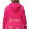 Bride Customizable Big Bling Velour Hoodie Bride Customizable Big Bling Velour Hoodie