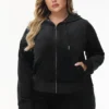Bride Customizable Big Bling Velour Hoodie Bride Customizable Big Bling Velour Hoodie