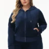 Bride Customizable Big Bling Velour Hoodie Bride Customizable Big Bling Velour Hoodie