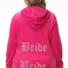 Bride Customizable Big Bling Velour Hoodie Bride Customizable Big Bling Velour Hoodie