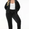 Bride Customizable Big Bling Velour Track Pants Bride Customizable Big Bling Velour Track Pants