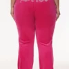 Bride Customizable Big Bling Velour Track Pants