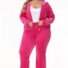 Bride Customizable Big Bling Velour Track Pants