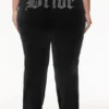 Bride Customizable Big Bling Velour Track Pants Bride Customizable Big Bling Velour Track Pants