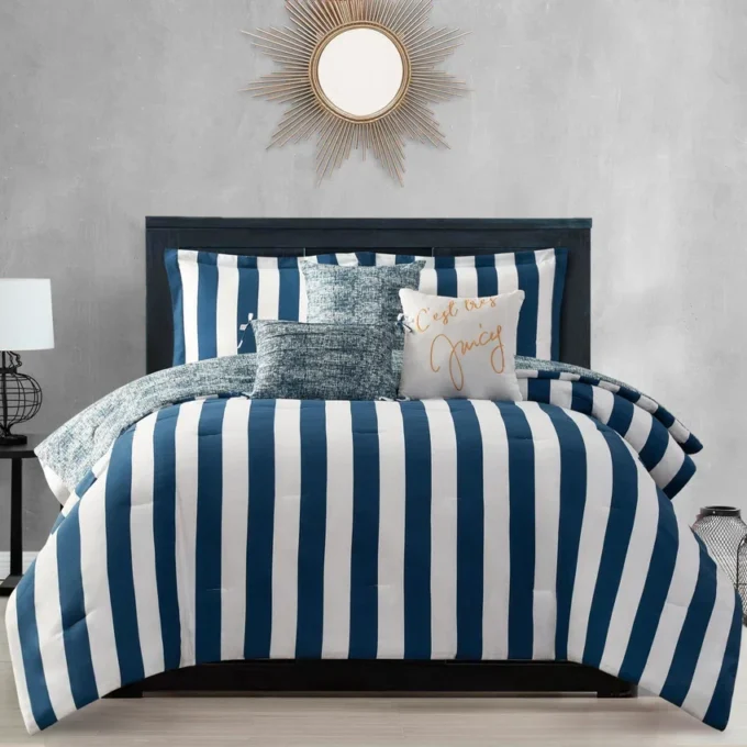Cabana Striped Reversible Comforter Set Cabana Striped Reversible Comforter Set