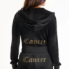 Cancer Customizable Big Bling Velour Hoodie Cancer Customizable Big Bling Velour Hoodie