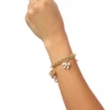 Charm Bracelet with Bow and Pave Details Charm Bracelet with Bow and Pave Details