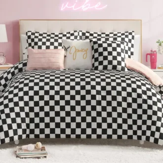 Checkerboard Reversible Comforter Set