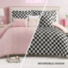 Checkerboard Reversible Comforter Set Checkerboard Reversible Comforter Set
