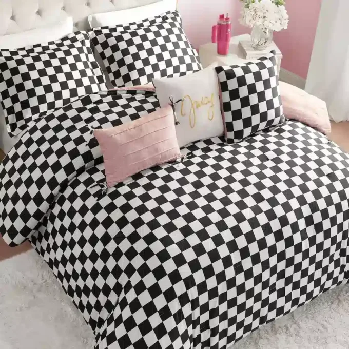 Checkerboard Reversible Comforter Set Checkerboard Reversible Comforter Set