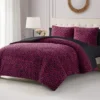 Cheetah Feathered Comforter Set Cheetah Feathered Comforter Set