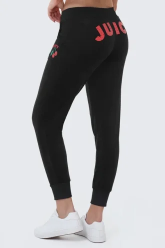 Cherry Bling Velour Jogger Cherry Bling Velour Jogger