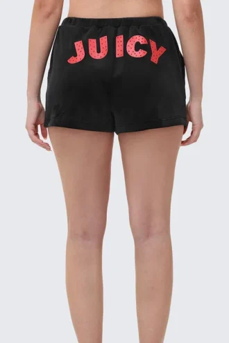 Cherry Bling Velour Shorts