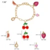 Cherry & Fruit Charm Bracelet Cherry & Fruit Charm Bracelet