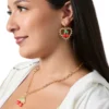 Cherry Heart Drop Earrings Cherry Heart Drop Earrings