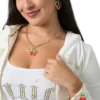 Cherry & Watermelon Charm Necklace Cherry & Watermelon Charm Necklace