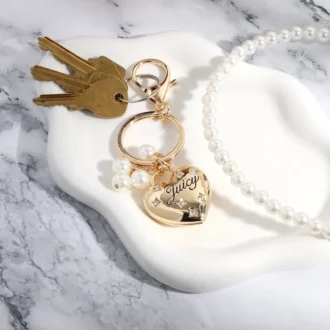 Constellation Puffy Heart Keychain Bag Charm