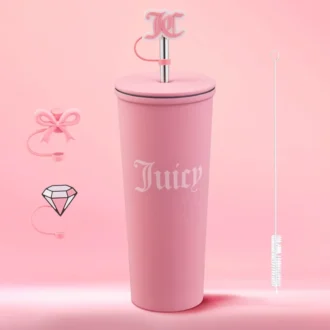 Couture Hydration Stainless Steel Tumbler Cup 6-Piece Set Couture Hydration Stainless Steel Tumbler Cup 6-Piece Set